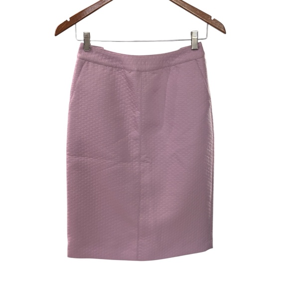 Perry Ellis Faux Leather Pencil Skirt - Mauve / Lilac Size 2 - Picture 1 of 11